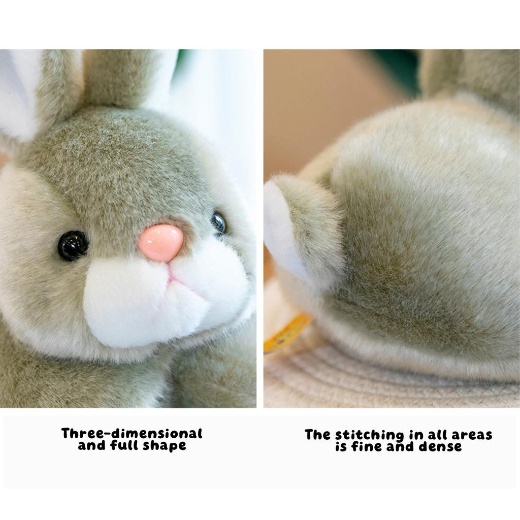 Plush Stuffed Animal Soft Bunny Toy Cartoon Rabbit Plush Doll for Kids Toddlers and Collectors