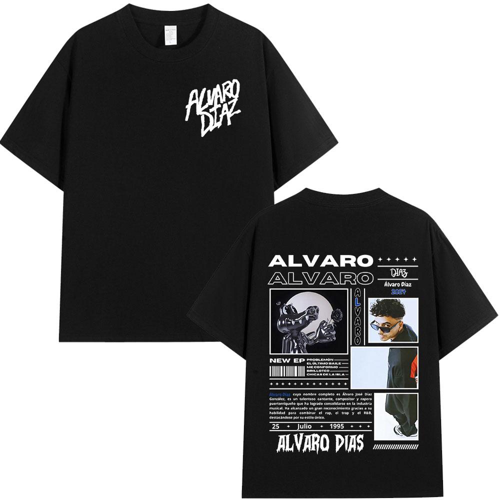 Alvaro Diaz Sayonara Album Graphic T Shirts Unisexs Clothing Hip Hop Fashion Oversized Short Sleeve Tshirt Casual Cotton Tshirts