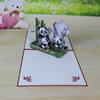 3D Panda Pop Up Card Panda Pop Up Greeting Cards Gift Cards with Envelope and Notecards for Birthday Graduations Party