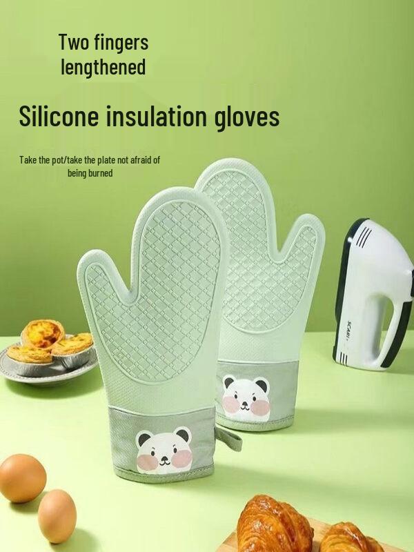 ZISIZ Silicone Heat-Resistant Oven Mitt