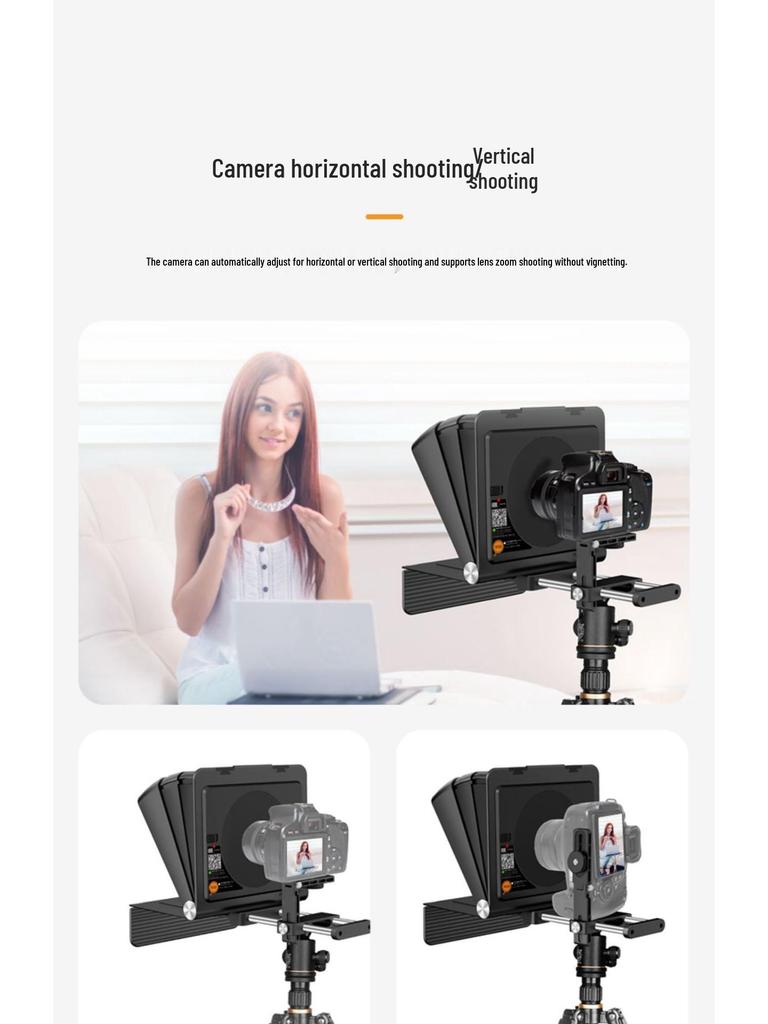 Second Generation TC7 Mobile Phone & Tablet Teleprompter - Portable, Large Screen-Compatible