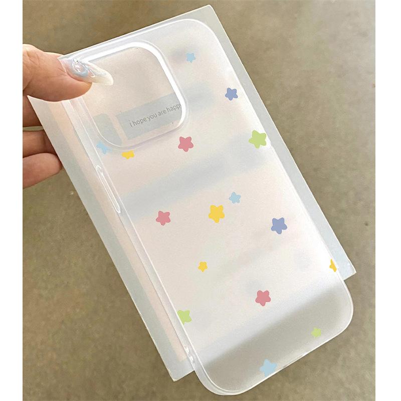 Bunter Stern für IPhone 16/15 Promax Handyhülle 14 für Apple 13/12 Softcover 11 Neu X