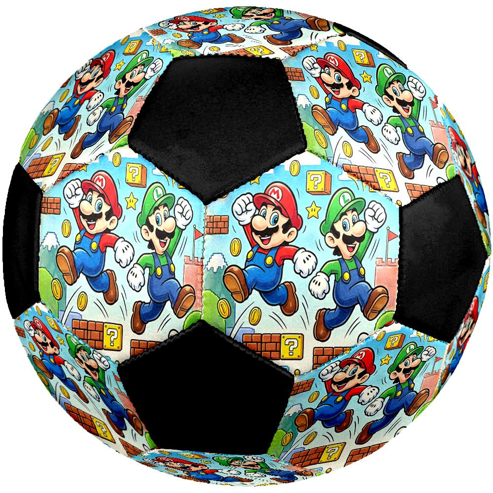 Mario Theme Size 5 Soccer Ball, Suitable for Both Indoor and Outdoor Matches, a Gift Suitable for Everyone.