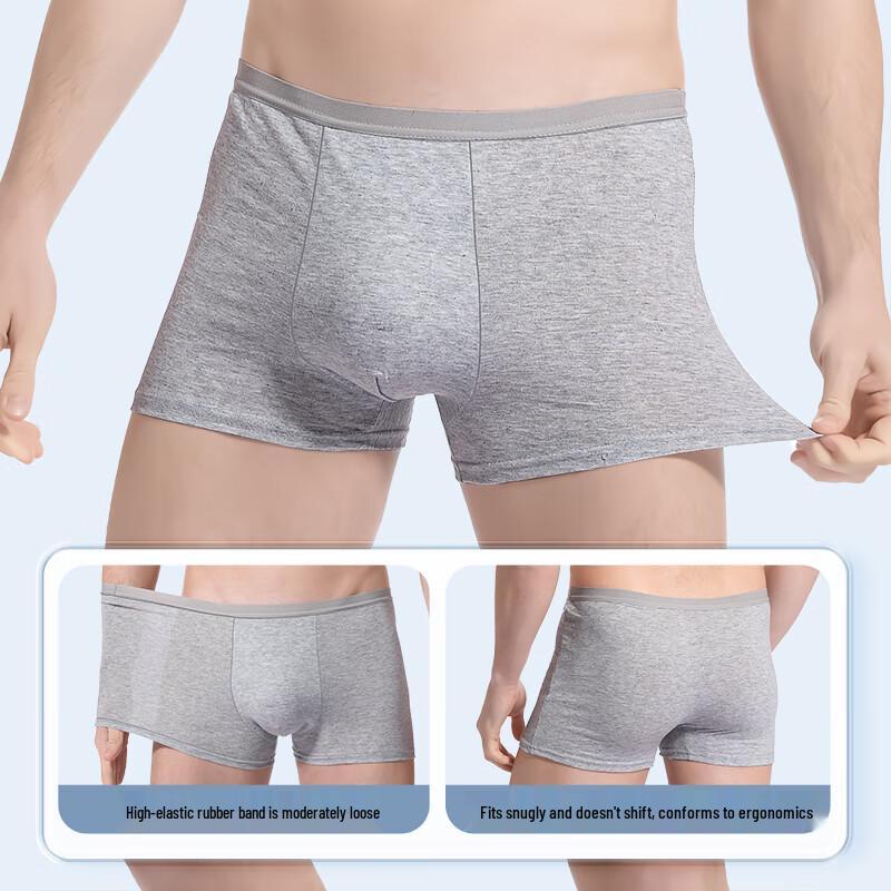 Yilu Men's Disposable Pure Cotton Travel Boxer Briefs 6-Pack