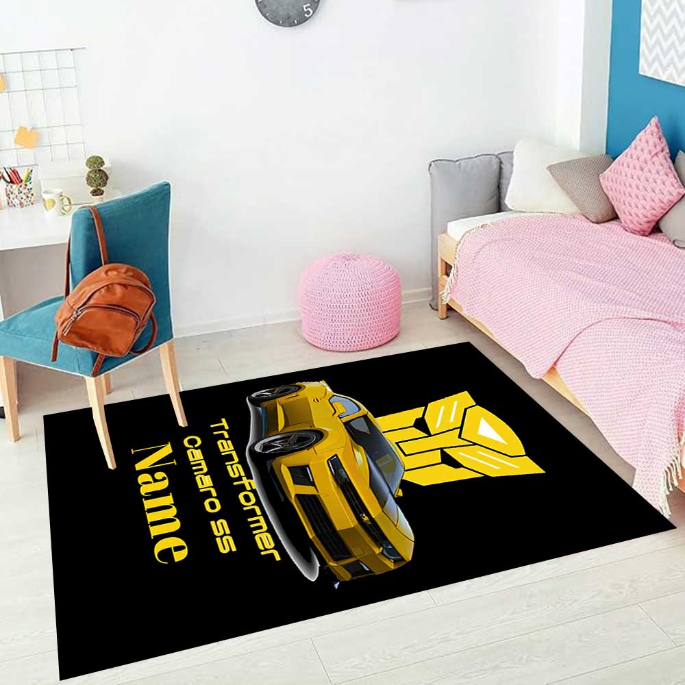 Transformers Fans Customize your name rug, office chair cushion, home bedroom living room gift.