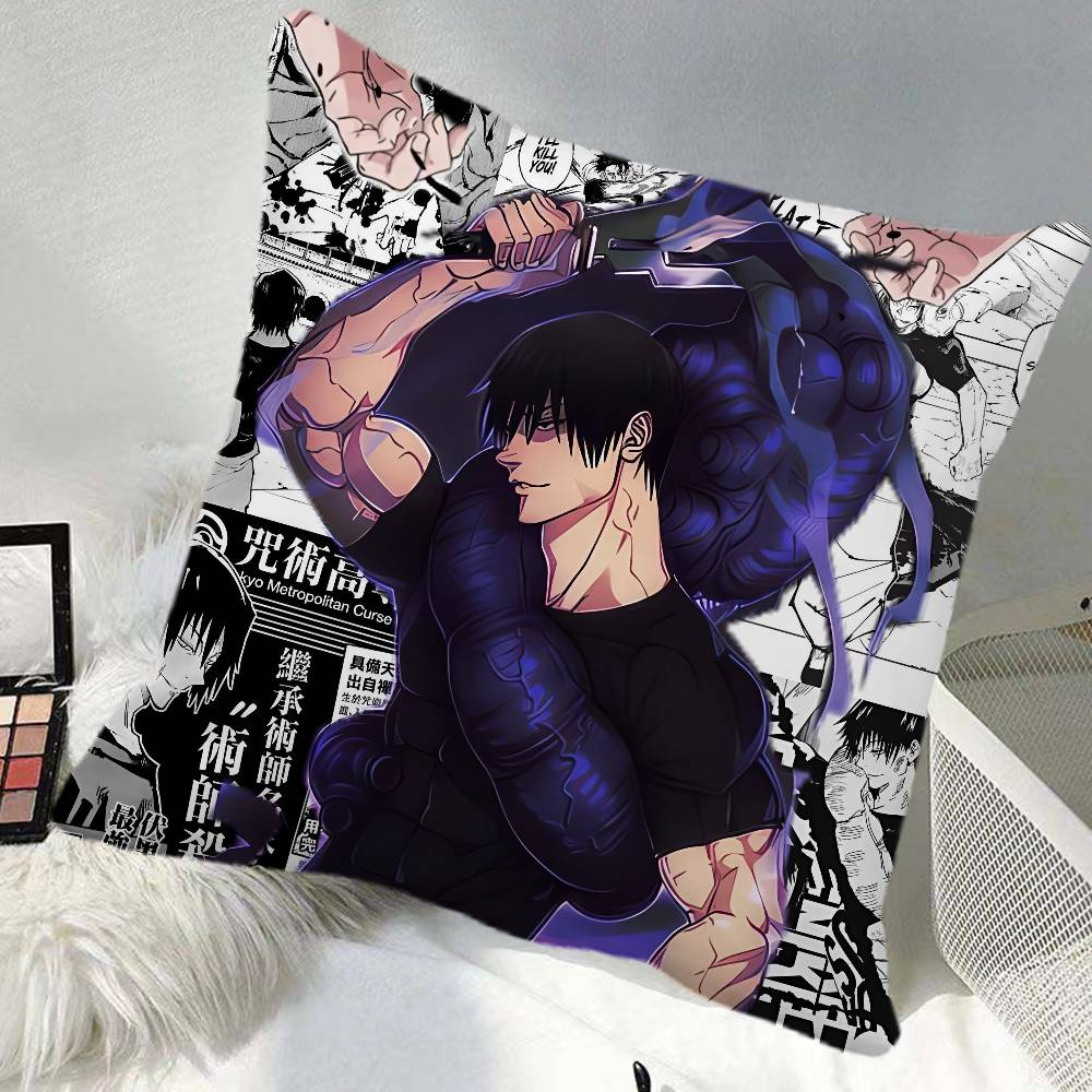 Anime KKaisen Pillow Case Square Pillow Bedroom Sofa Leisure Comfort Cushion Car Home Decoration