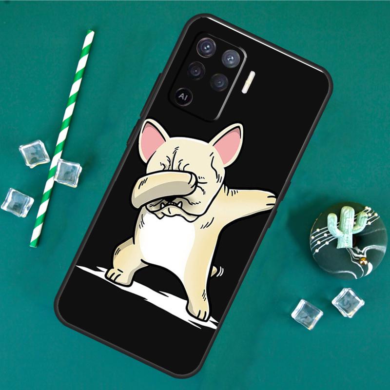 french bulldog Phone Case For Oppo A18 A38 A58 A78 A98 A40 A60 A80 A91 A15 A17 A74 A94 A54 A57S A16 A76 A96