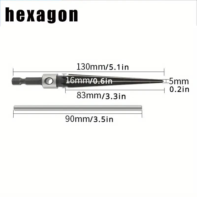 Round Shank 5-16mm Cone Reamer 3-13mm Woodworking Board Chamfer Opening and Expanding Hole Woodworking Tools