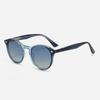 Leopard Print Round Fashion Sunglasses With Uv400 Protection For Outdoor Activities And Driving