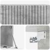 Wall Mounted TV Cabinet Concrete Grey 59.5 x 31 x 30 cm
