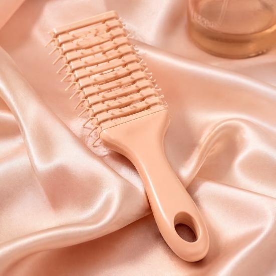 Elastic Tooth Brush Curly Hair for Women, Scalp Massage Vented Paddle Women Brush, Anti-static Detangling Styling with Ergonomic Handle Comb