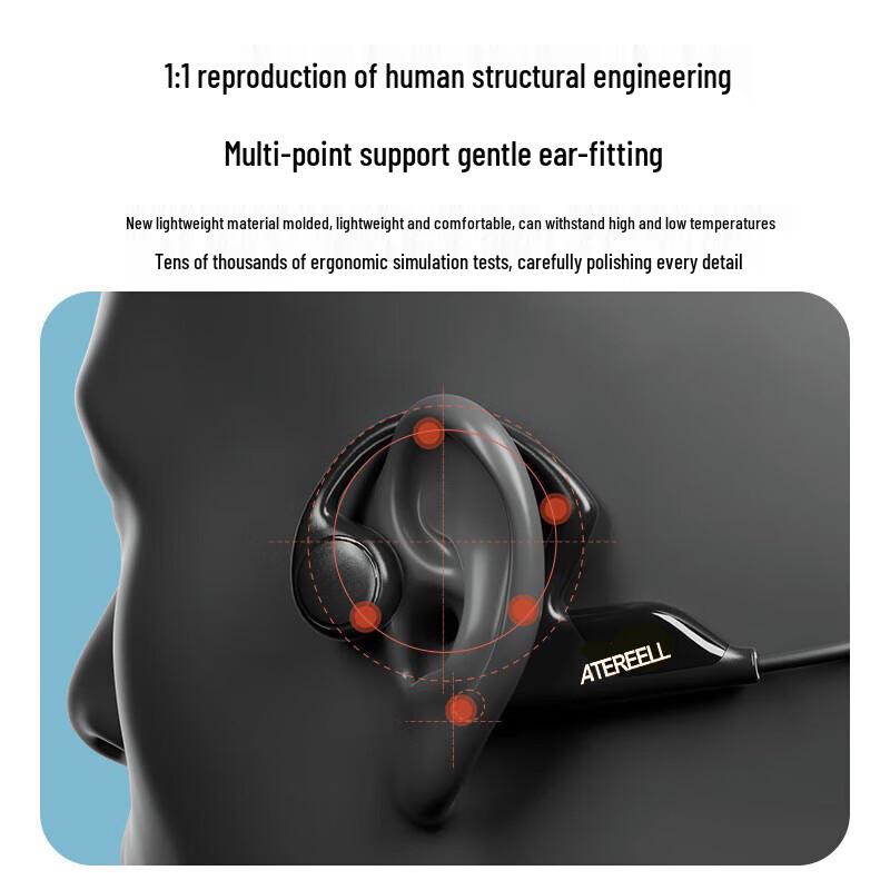 ATEREELL Z1 Pro Bone Conduction Bluetooth Headphones
