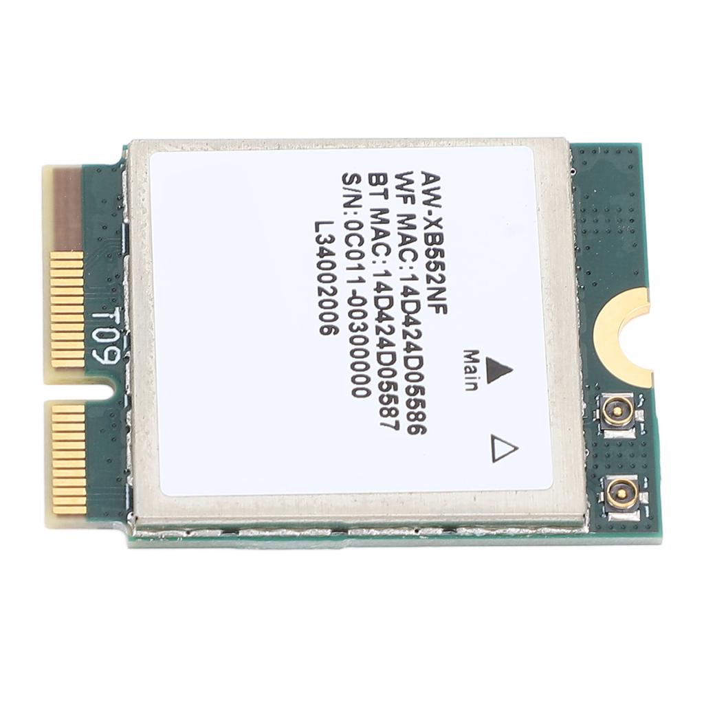 MT7902 Wireless Network Card Module 2400Mbps 2.4GHz 5GHz 6GHz Tri Band Bluetooth 5.2 M.2 Network Adapter for Laptop PC