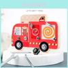 Wooden Fire Truck Nut Disassembly Tool Set For Early Learning And Development