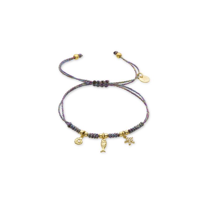 Bracelet - LUXENTER - Linduk - Argent 925 - Finition or Jaune 18k - Zirconium Brillant