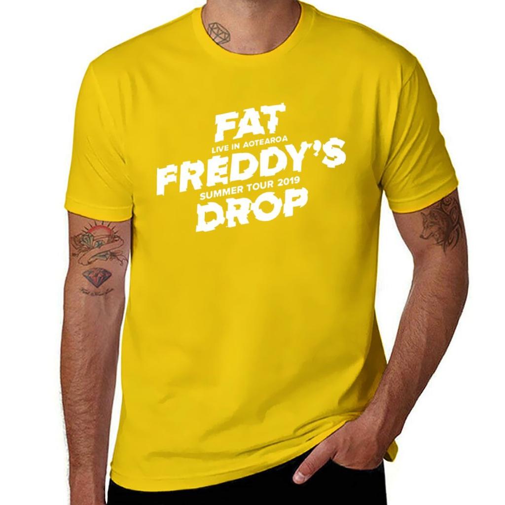 Fat Freddy&x27;s Drop Aotearoa Summer Tour 2019 Essential . T-Shirt Boys Animal Print Quick-drying Plain White T Shirts Men