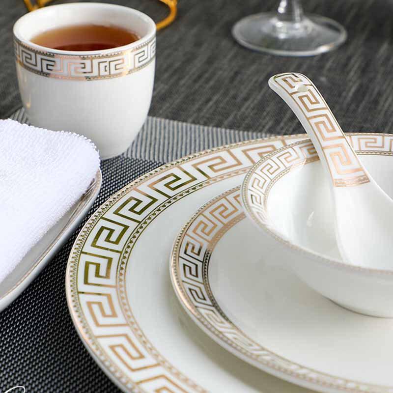 

Chinese Dragon Phoenix Ceramic Dining Set