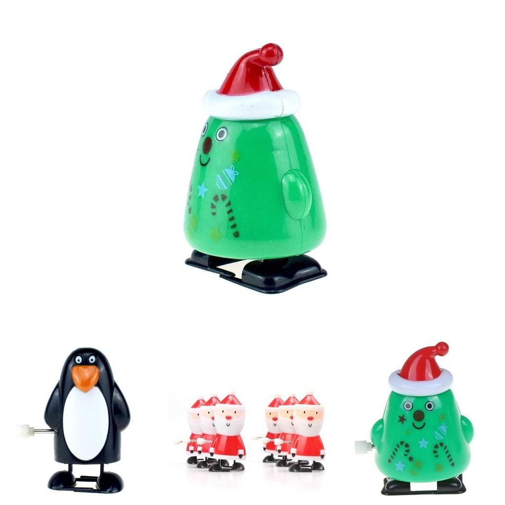 Exquisite Santa Clockwork Wind Up Toys For Kids Christmas Party Bag Stocking Fillers