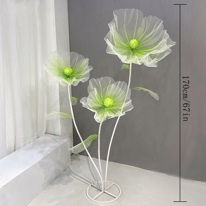 3pcs Wedding Decorations for Reception Giant Flowers for Decoration,Big Artificial Silk Flowers for Party Banquet Background