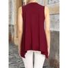 Women Elegant Solid Color Lightweight Sleeveless Open Front Long Duster Vest