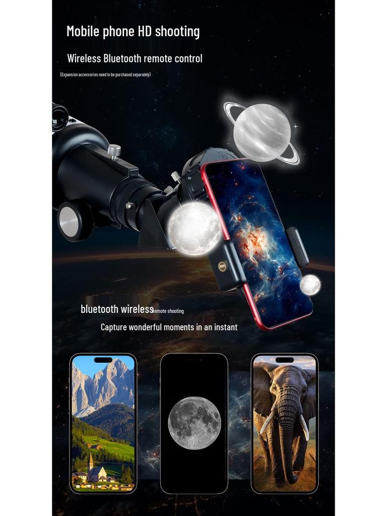 Telescópio Astronômico HD 70300 de Alta Ampliação para Observação de Estrelas e da Lua - Perfeito para Crianças