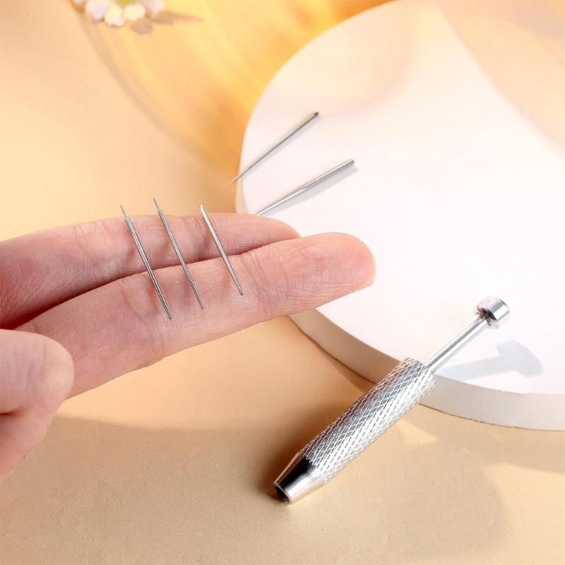 2Pcs Professional Piercing Helper Grabbers Craft Of Sturdy Stainless Steel Ideal For Jewelry And Craft