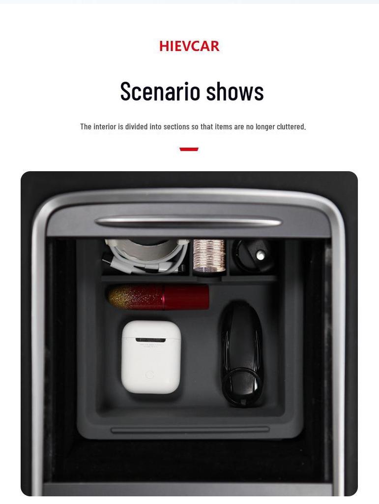 Silikonorganisatör för mittkonsol för Tesla Model 3/Y