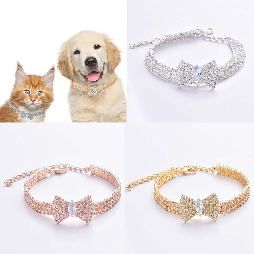 Bow Pendant Jewelry For Cat and Dog Dog Choker Pet Supplies Cat Jewelry Dog Necklace Pet Collar