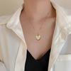 Fritillary Mother Love Temperament Personality Minimalist Furnace Real Gold Necklace Female Collarbone Chain
