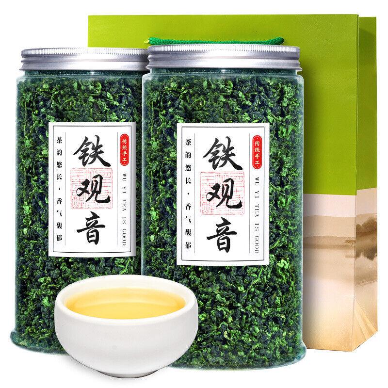 2024 New Anxi High Mountain Tieguanyin Oolong Tea Strong Aroma Bulk Canned 250g