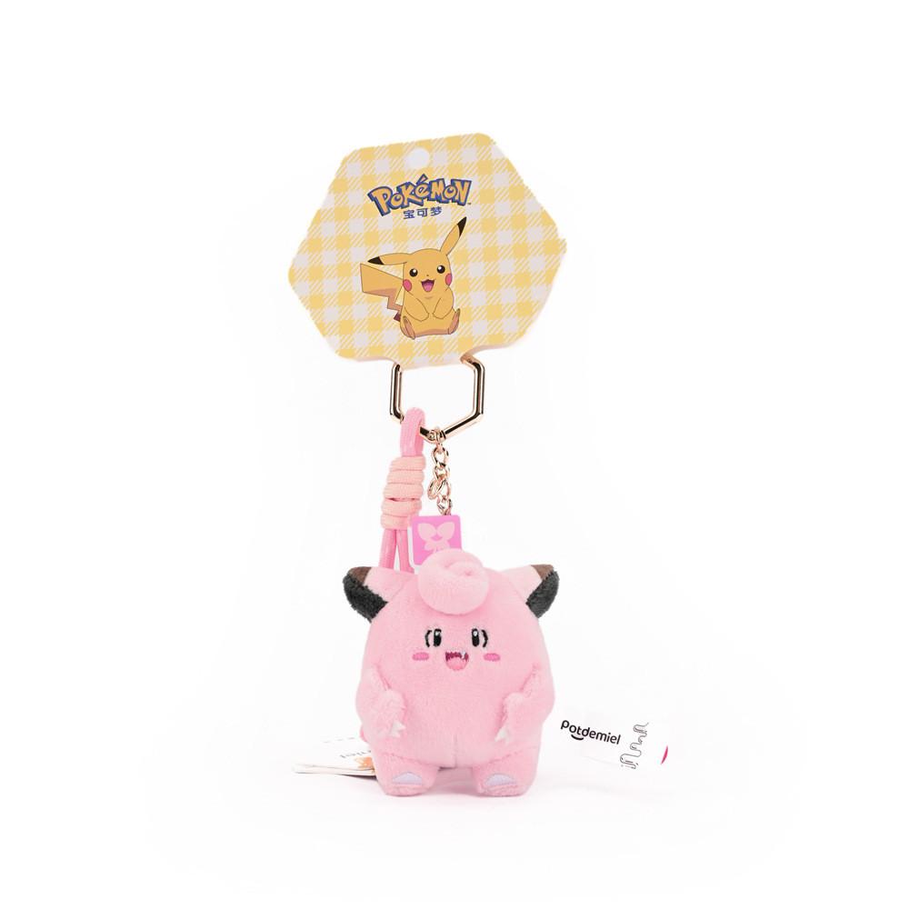 Pokemon Pikachu Plush Keychain With Soft Pp Cotton For Backpack Decor розовый