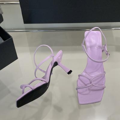 A1317-3~ Nieuwe vierkante neus open teen Franse temperament hoge hak sandalen voor dames in de zomer 2025