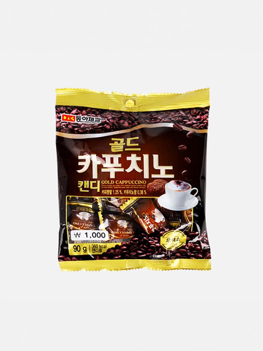 Donga Gold Cappuccino Flavored Hard Candy 90g 1ea