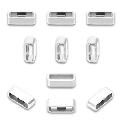 10 Stück 18 mm Silikon-Ersatz-Sicherungsringe für Uhrenarmbandverschlüsse, Bandhalter, Bandschlaufen