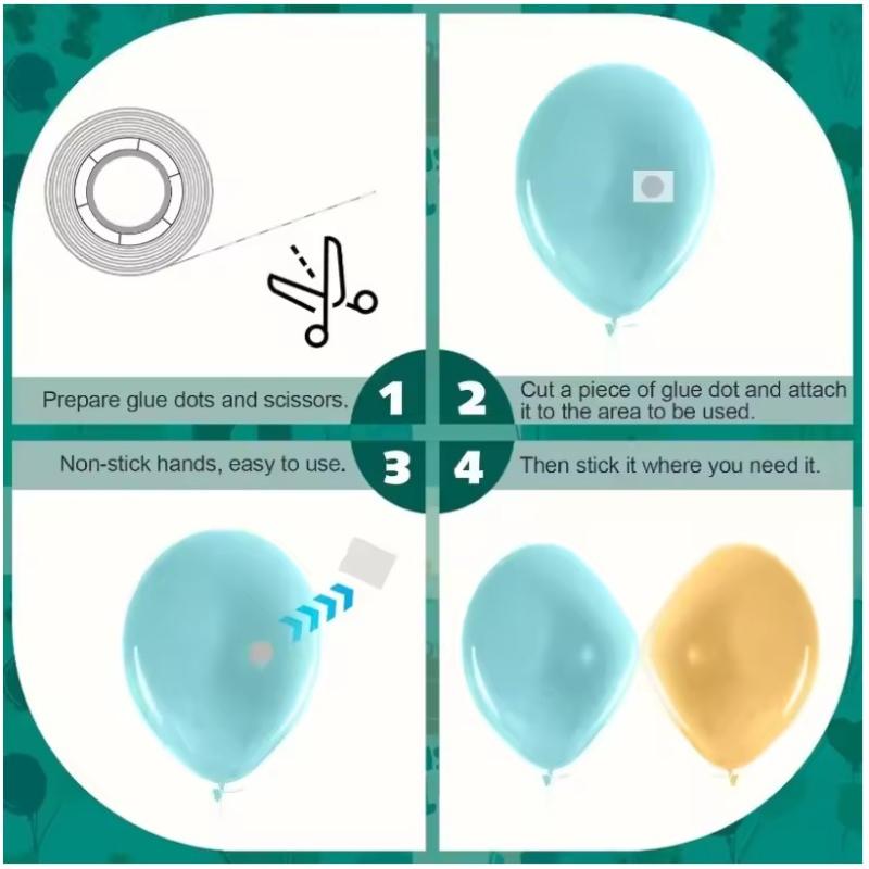 Double Sided Clear Sticky Point Tape Balloon Glue Dot Adhesive Birthday Wedding Party Balloons Glue Sticker Photoes Stand Arch