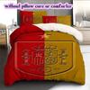 Spain Football Soccer Pattern Bedding,Quilt Set Quilt Cover Pillowcase Home Birthday Gift (1*duvet Cover+2*pillowcase,without Core)