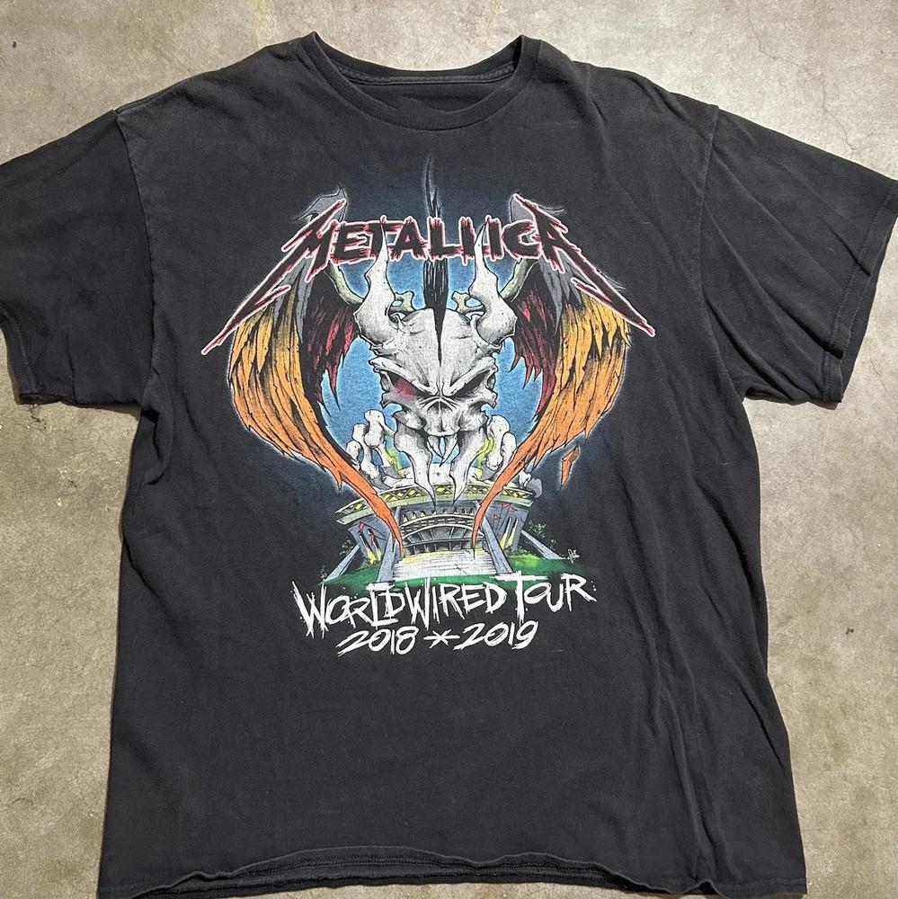 Metallica WorldWired Tour 2018-2019 Черная концертная футболка S-4XL Унисекс футболка L