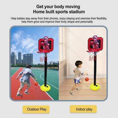 Portable Basketball Hoop Stand Room Basketball Playing Hoop Stand Fun Indoor Ball Mounting Board For Playground Bedroom Balcony