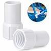 White Pool Vacuum Connector Plastic Swimming Pool Accessories Durable Hose Connector Coupling