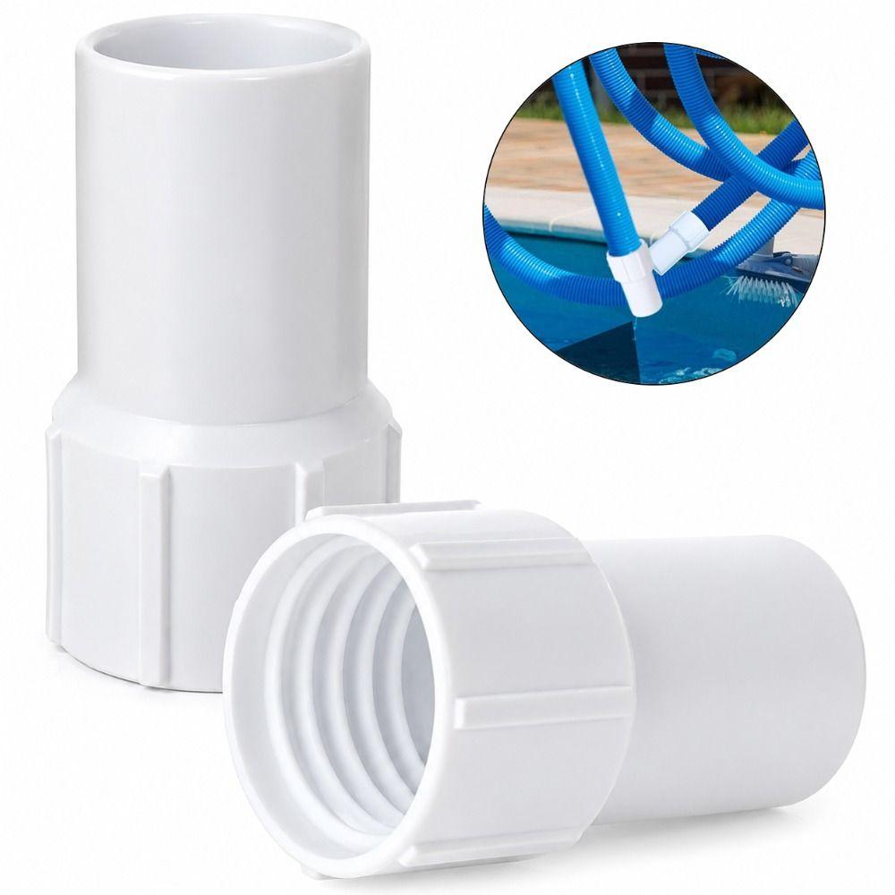 Plastic Hose Connector Coupling White Swimming Pool Accessories Durable Pool Vacuum Connector
