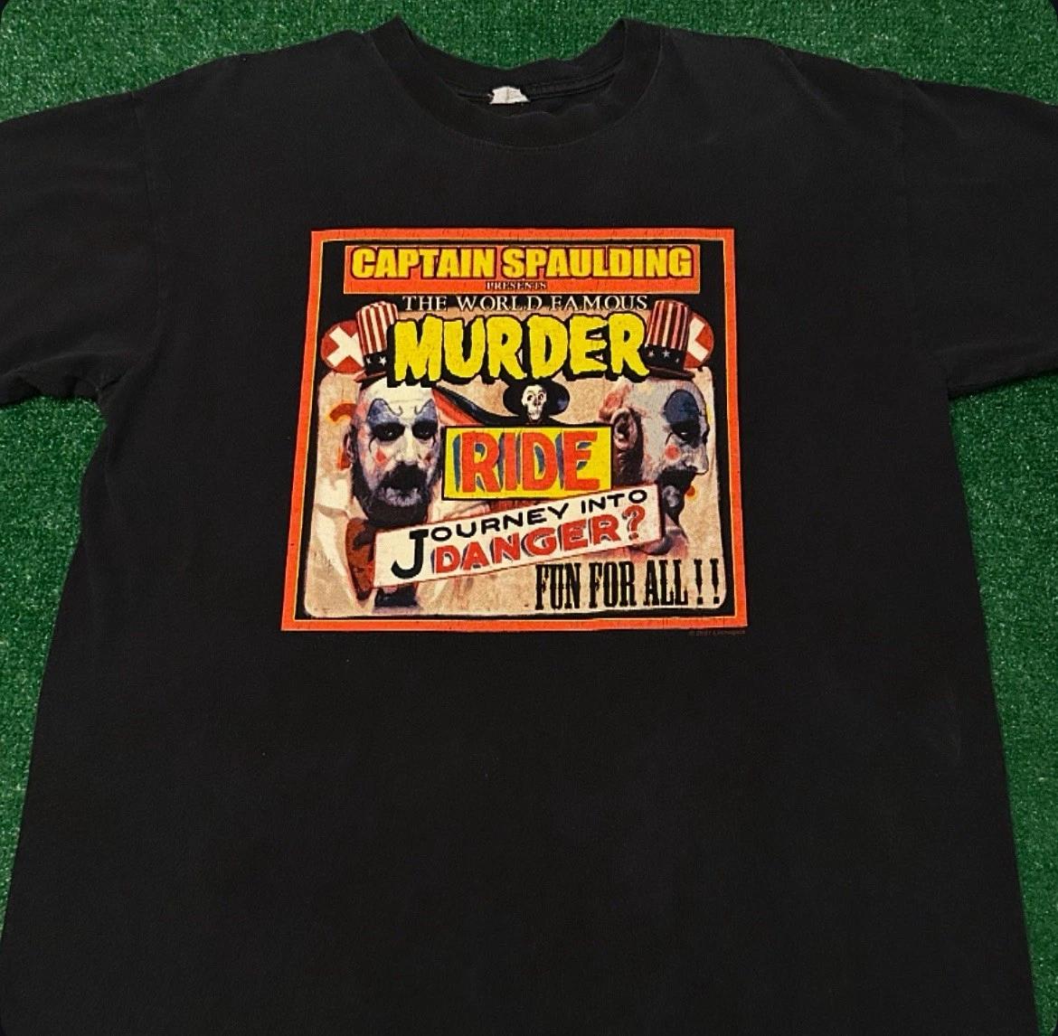 

Vintage House Of 1000 Corpses Captain Spaulding Murder Horror VTG Shirt L 2007 XL