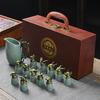 New ceramic twelve zodiac wine planer Italian beast head gold-plated set wine set small wine glass wine dispenser gift box