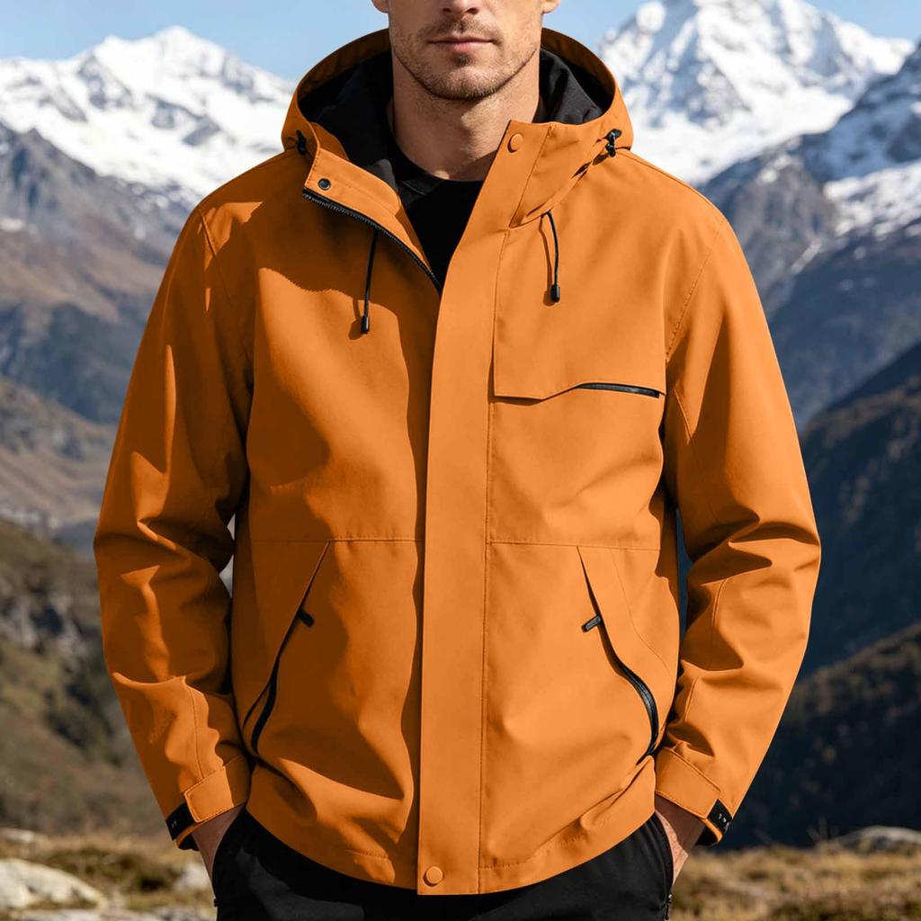 Men's Lightweight Outdoor Jacket Windproof for Spring and Fall Hiking