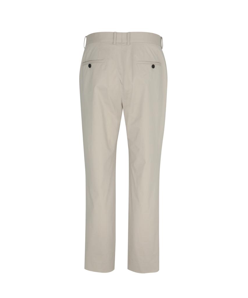 SOLEW Cotton Tapered Double-Pleat Pants_Light Beige