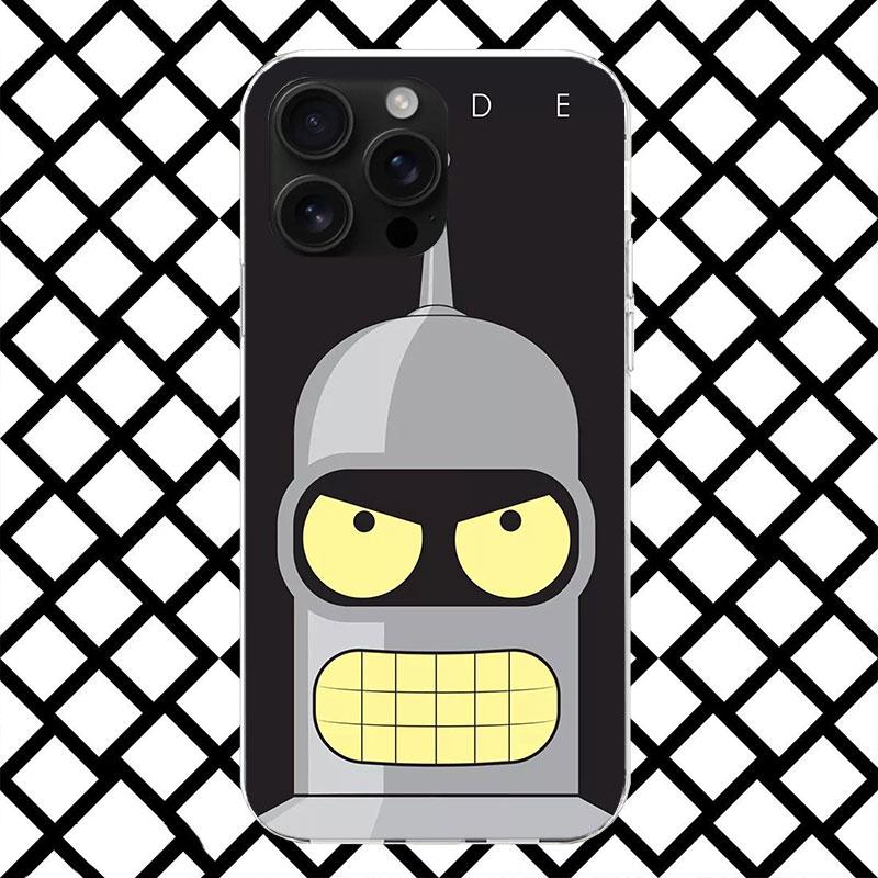 Cartoon F-Futuramas Phone Case for iPhone 17 Air 16 16E 15 14 Plus 13 Mini 12 11 Pro Max 7 8 + SE 2020 Soft Cover Fundas 17 Air
