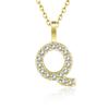 Gold Color Pendant Necklace with Chain for Women - Initial Jewelry Gift
