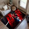 Football Player Blue Lights Carpet Perfect for Bedrooms Entryway Dining Room Hallway Antislip Carpet Decorate Offices Wedding Party Gift