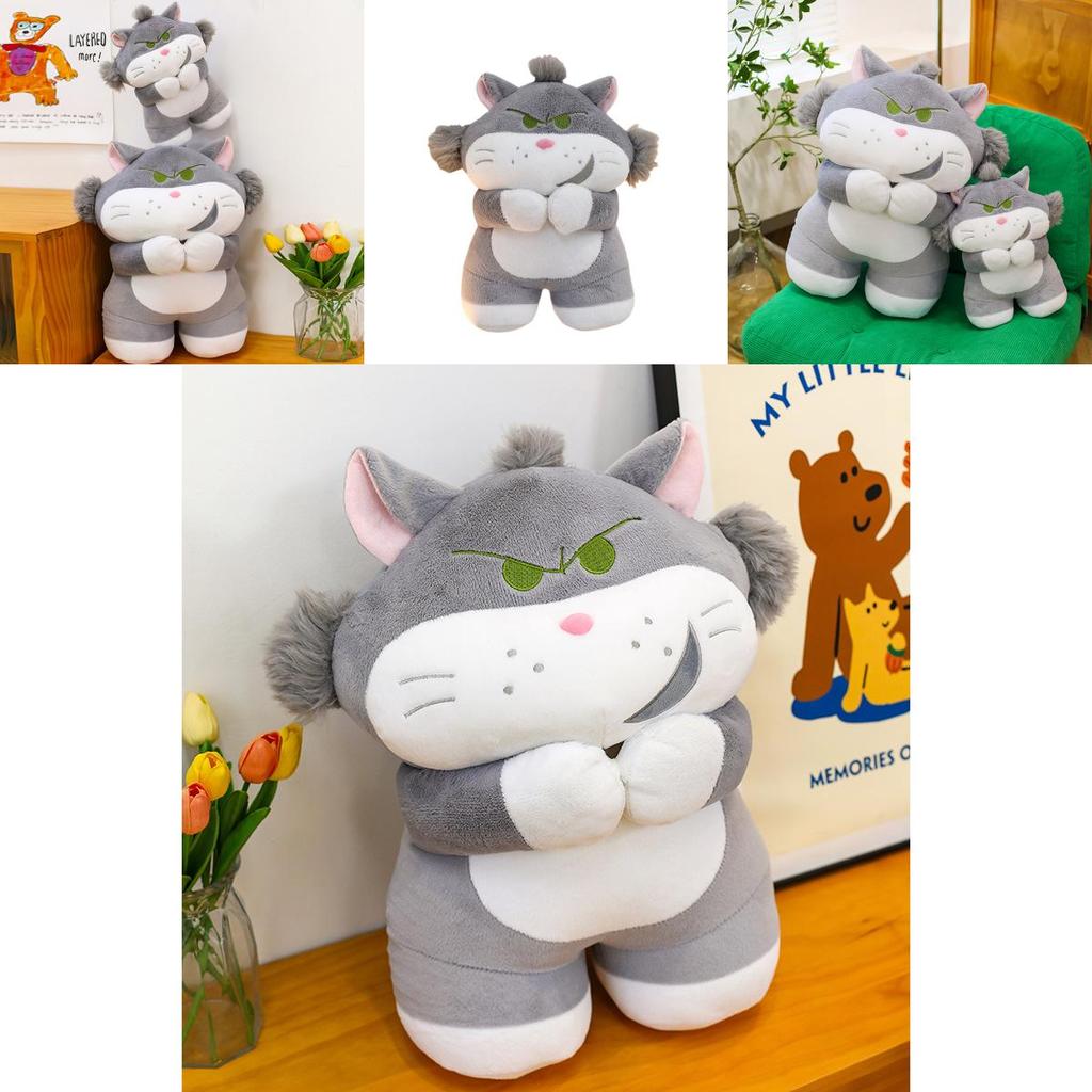 Lucifer Cat Plush Toy With Short Pile Fabric For Kids And Collectors