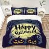3pcs Halloween Night Bedding Set - 1 Soft Quilt Cover + 2 Pillowcases, Machine Washable - Suitable for All Seasons, Perfect Gift for Family