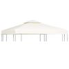 VidaXL Pavillon-Ersatzdach 310 g/m² Cremeweiß 3x3 m